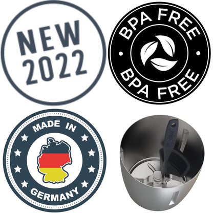 Littfield Drehkellenspatel Black Edition - Thermomix Zubehör - Made in Germany - BPA FREE